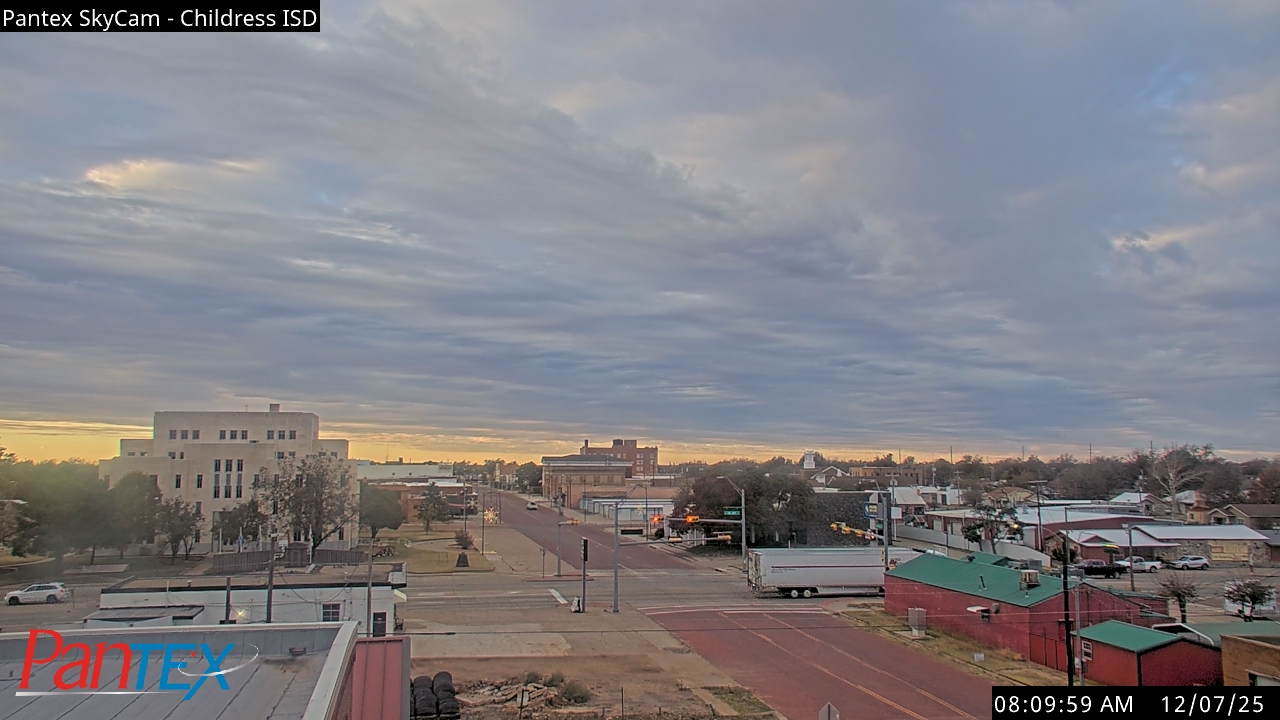 Thumbnail for current weather camera view from Childress ISD in Childress, Texas