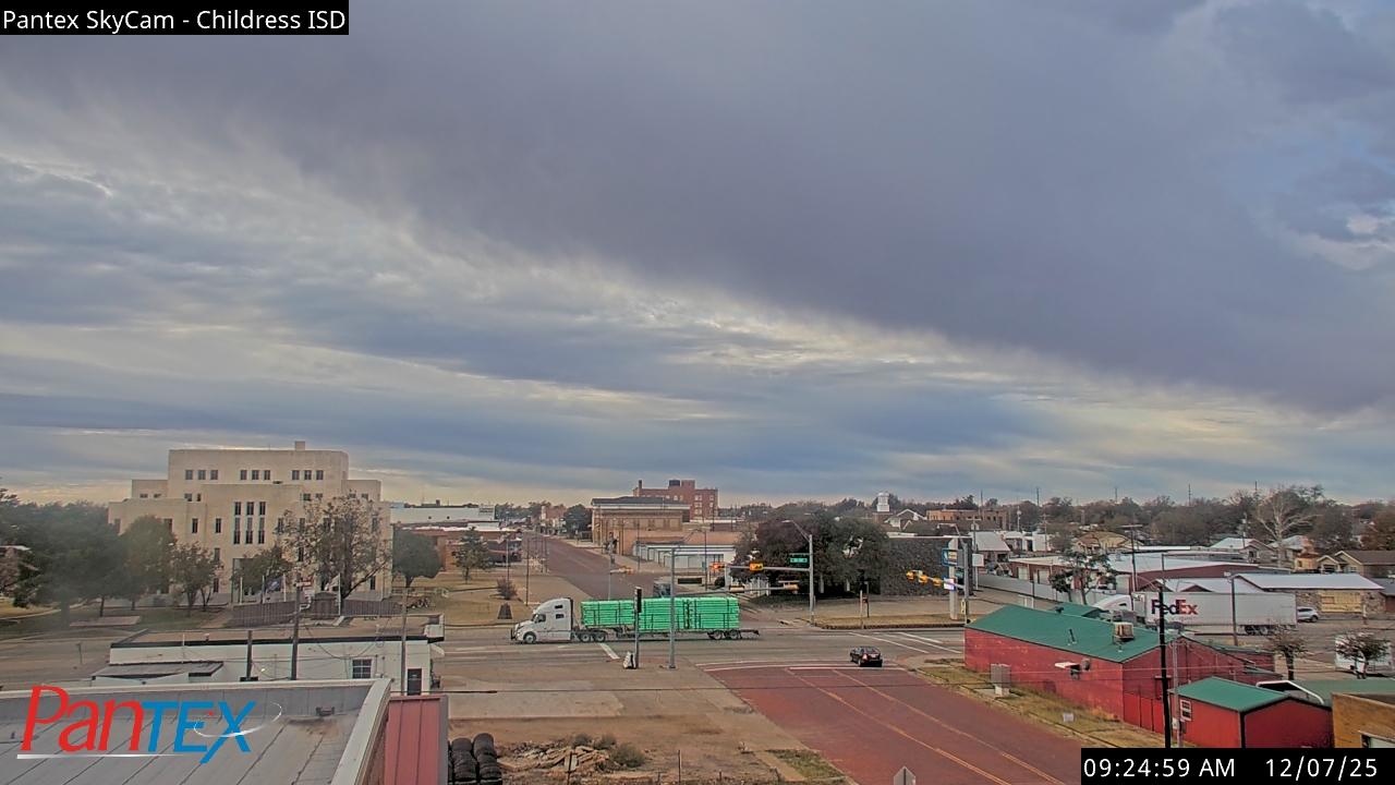 Thumbnail for current weather camera view from Childress ISD in Childress, Texas