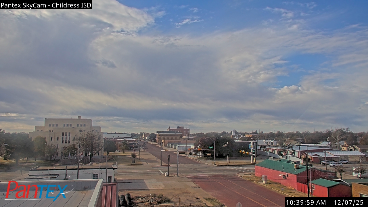 Thumbnail for current weather camera view from Childress ISD in Childress, Texas