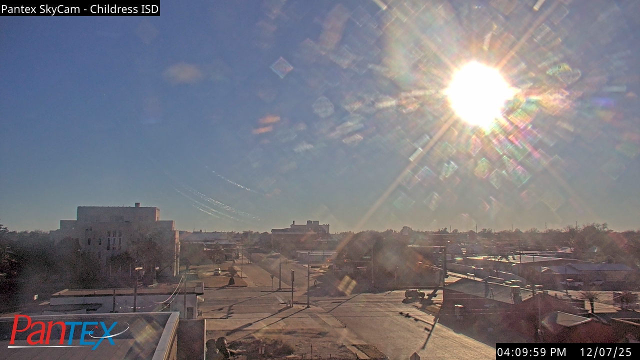 Thumbnail for current weather camera view from Childress ISD in Childress, Texas