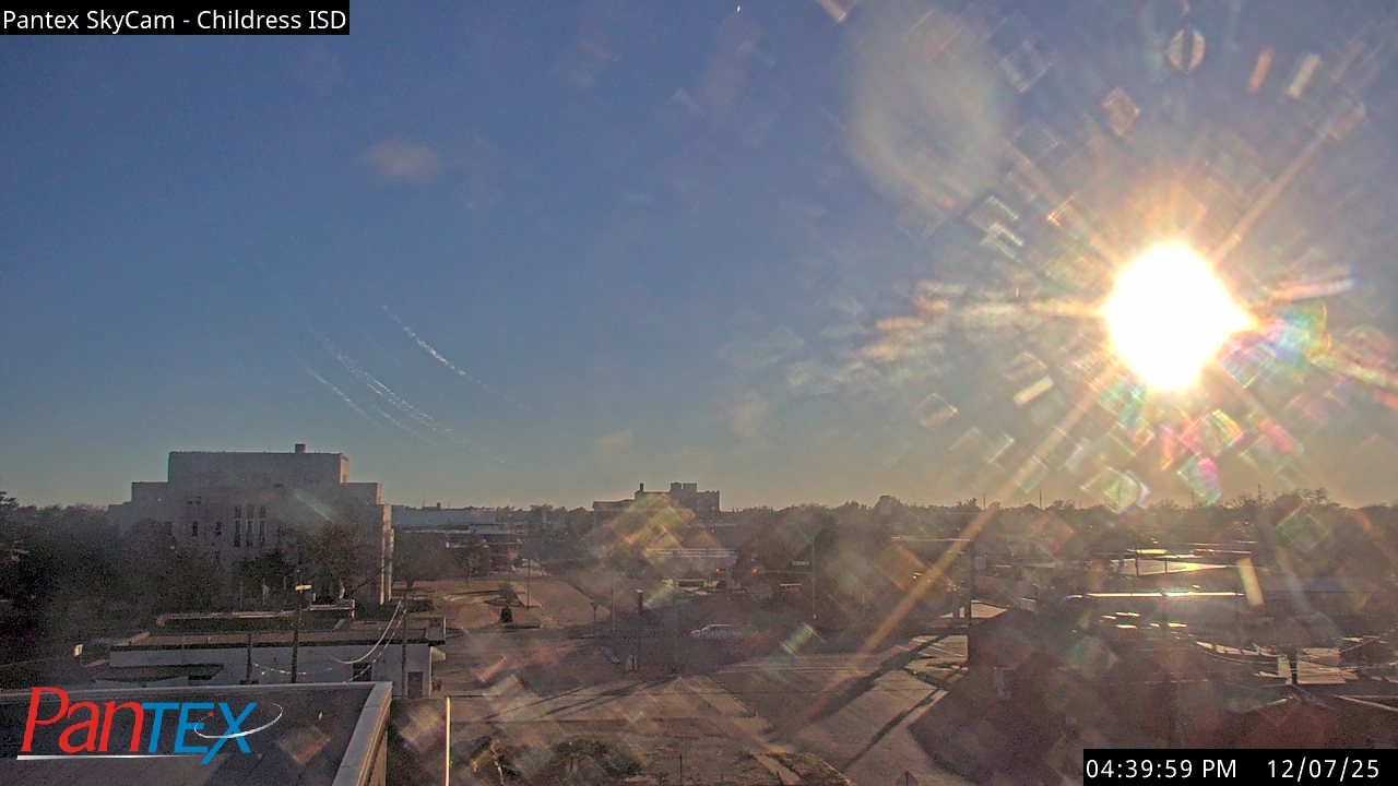 Thumbnail for current weather camera view from Childress ISD in Childress, Texas