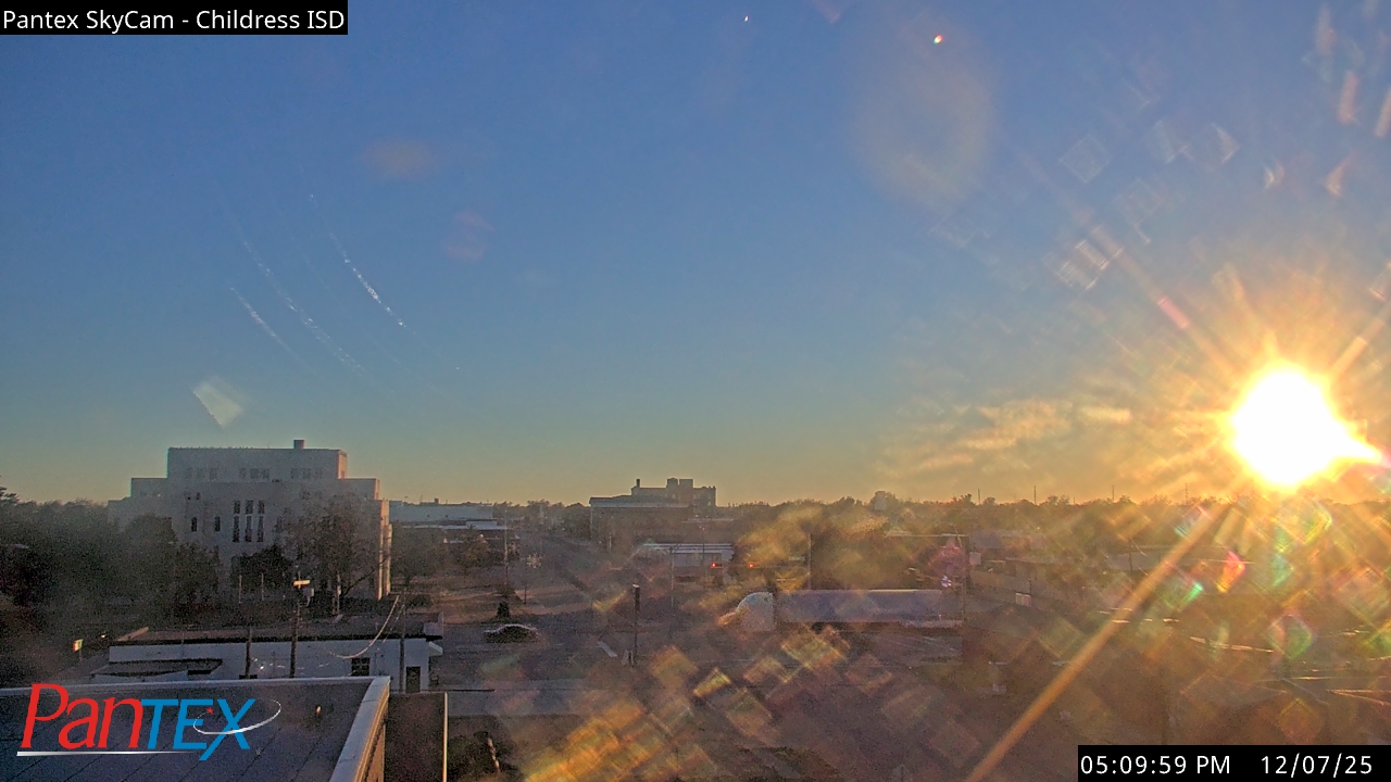 Thumbnail for current weather camera view from Childress ISD in Childress, Texas