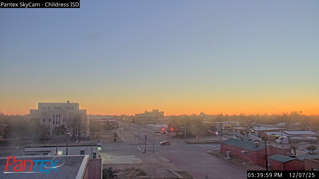 Thumbnail for current weather camera view from Childress ISD in Childress, Texas