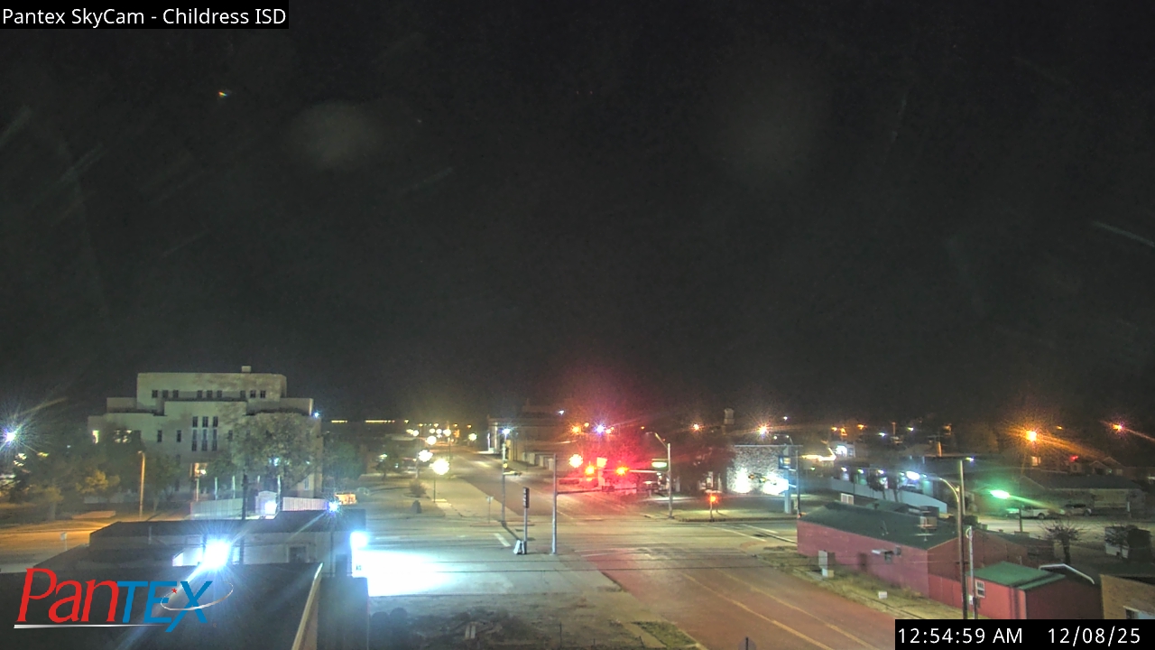 Thumbnail for current weather camera view from Childress ISD in Childress, Texas