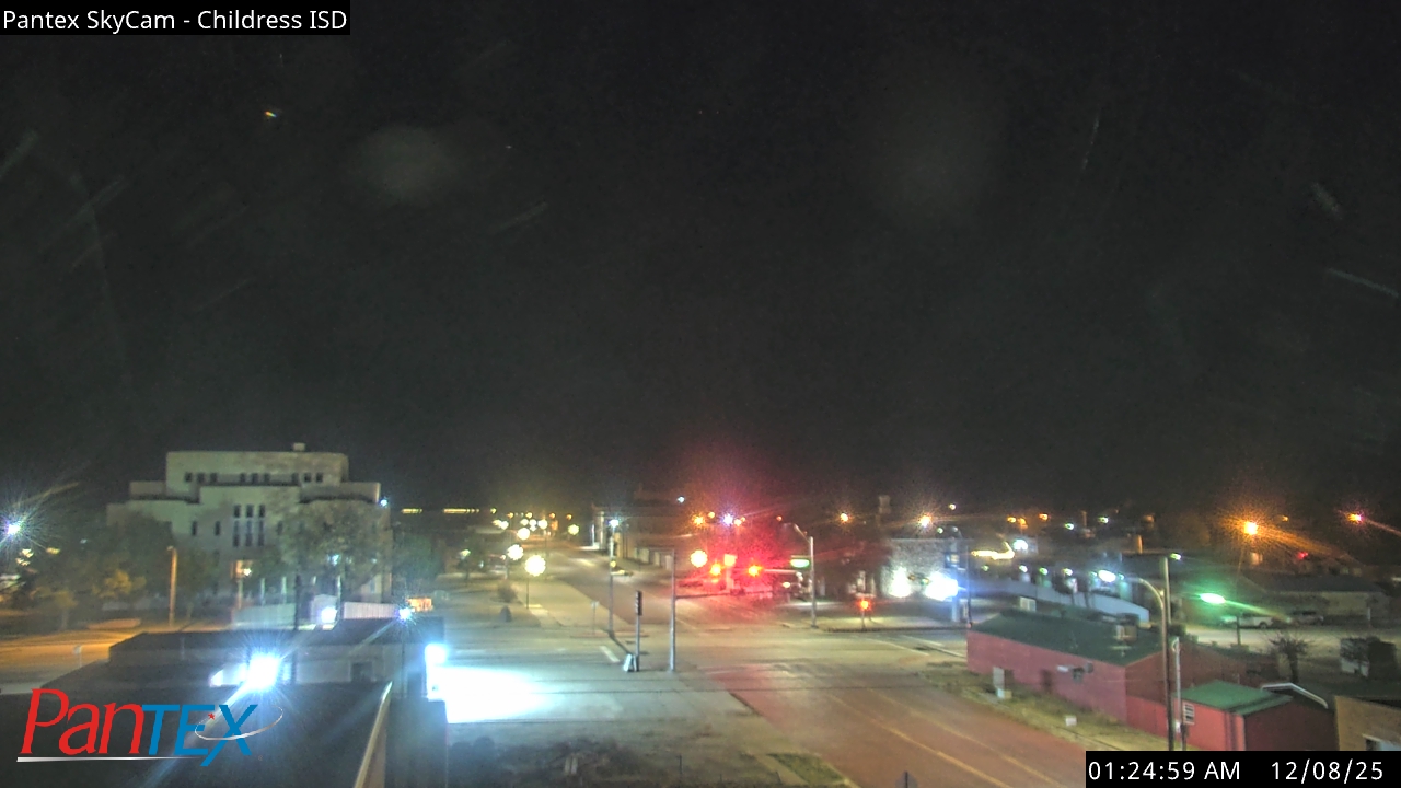 Thumbnail for current weather camera view from Childress ISD in Childress, Texas