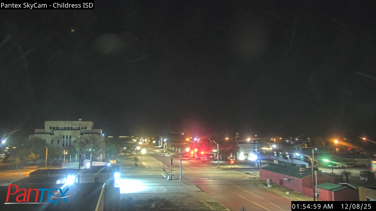 Thumbnail for current weather camera view from Childress ISD in Childress, Texas