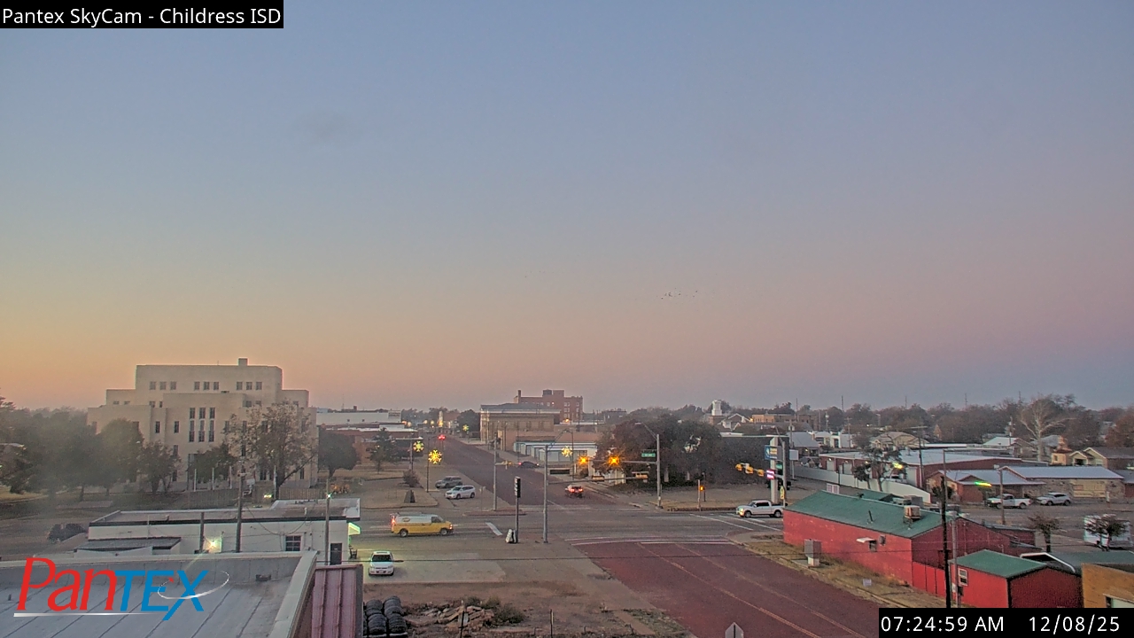 Thumbnail for current weather camera view from Childress ISD in Childress, Texas