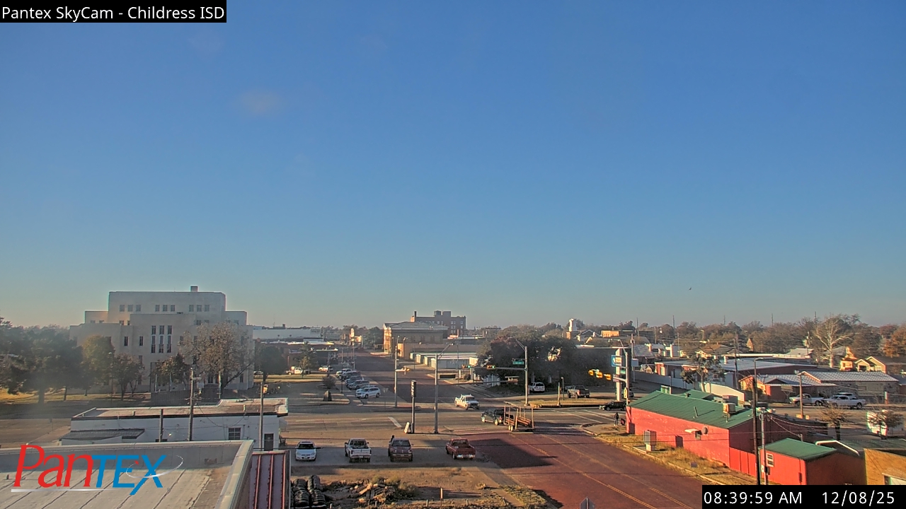 Thumbnail for current weather camera view from Childress ISD in Childress, Texas