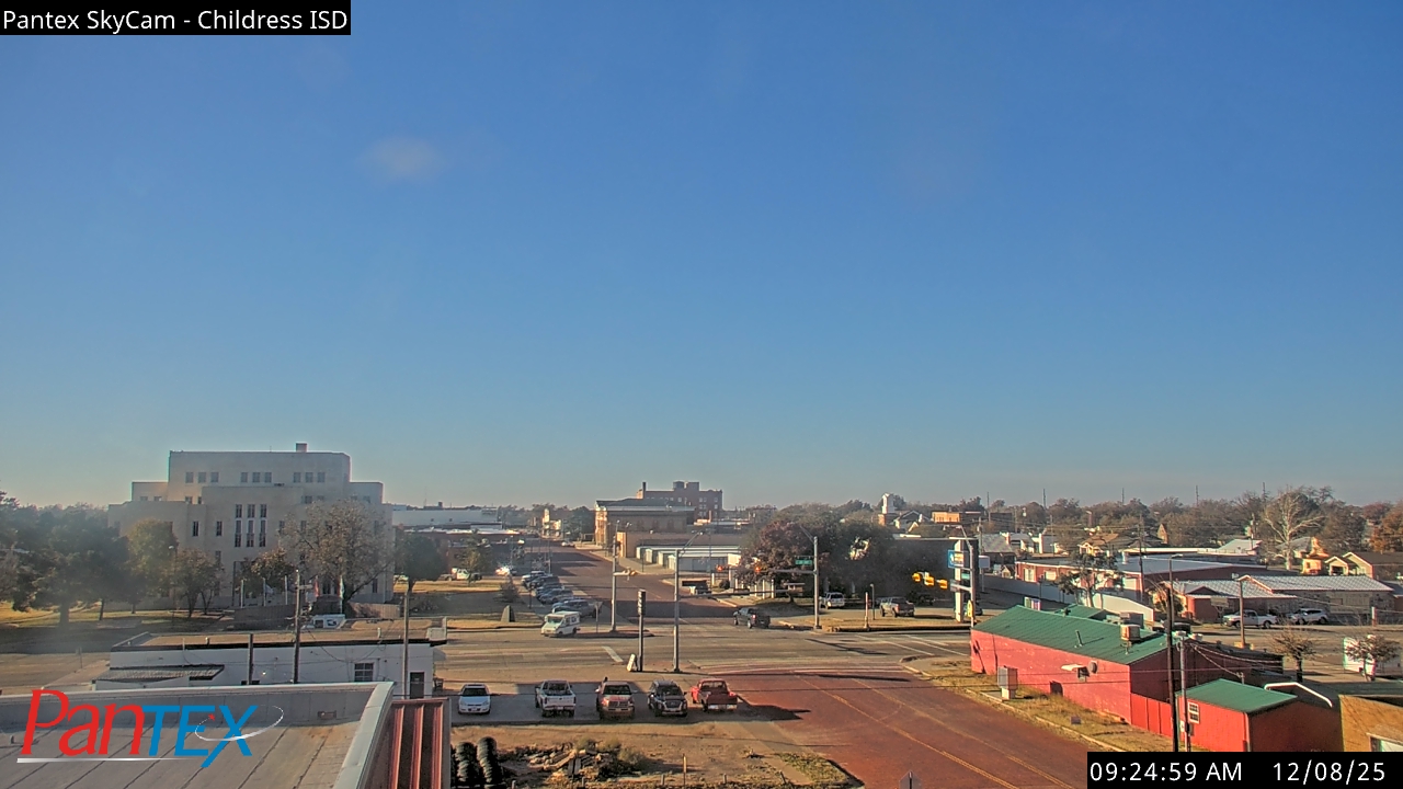Thumbnail for current weather camera view from Childress ISD in Childress, Texas