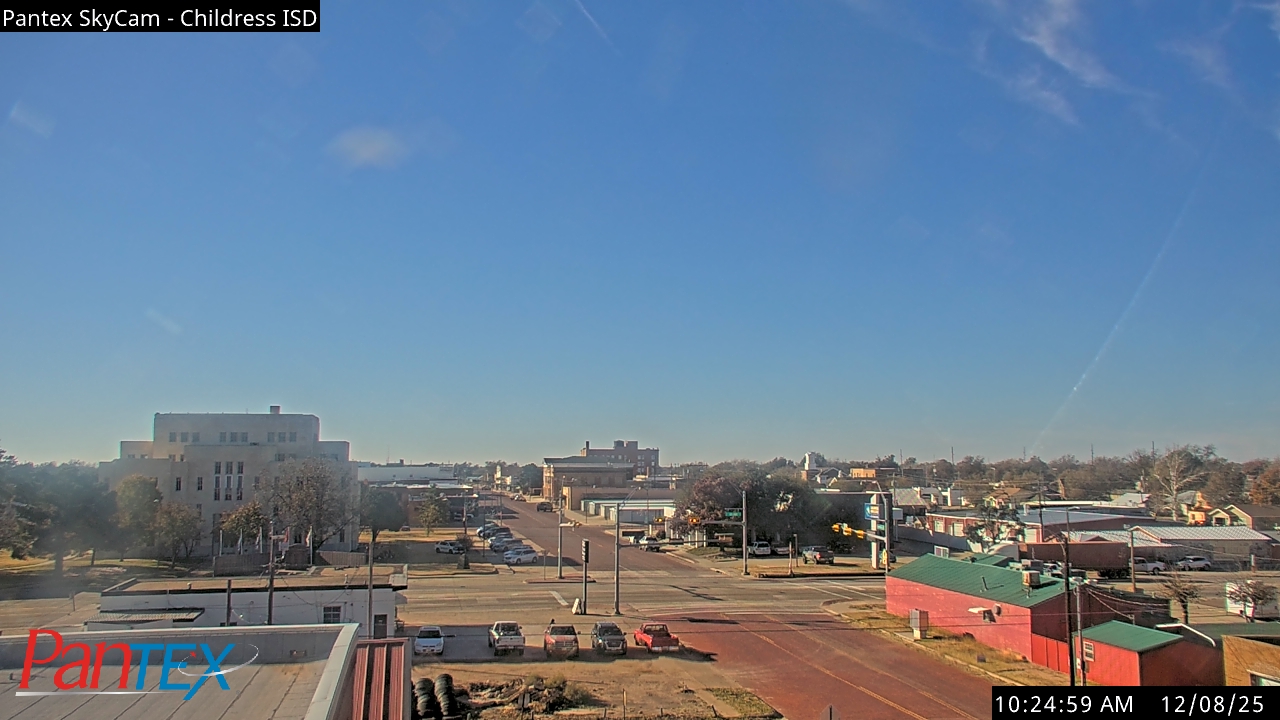 Thumbnail for current weather camera view from Childress ISD in Childress, Texas