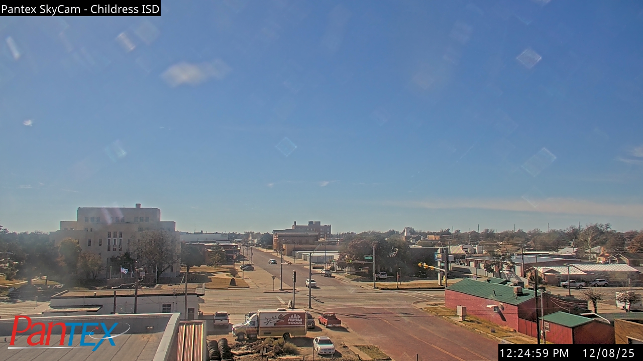 Thumbnail for current weather camera view from Childress ISD in Childress, Texas