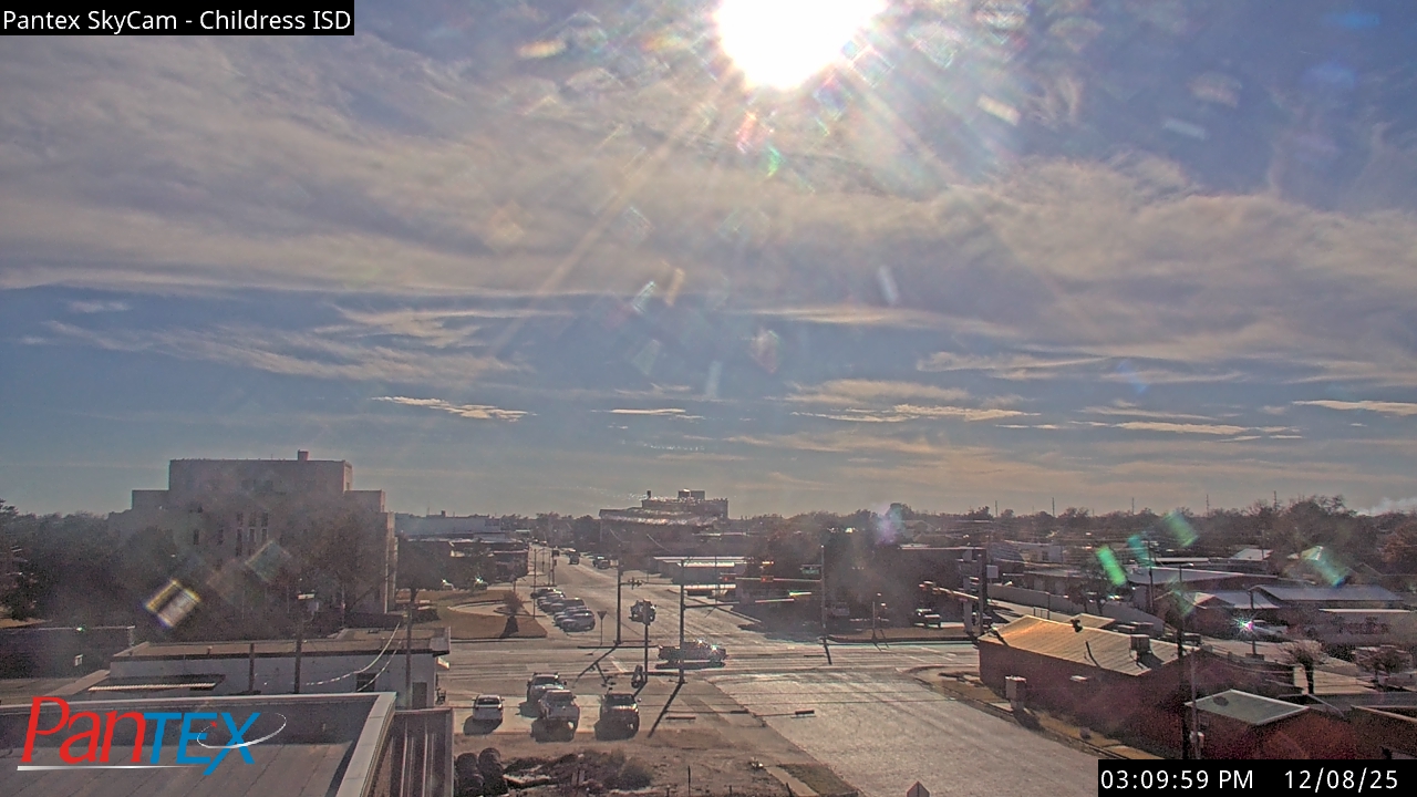Thumbnail for current weather camera view from Childress ISD in Childress, Texas