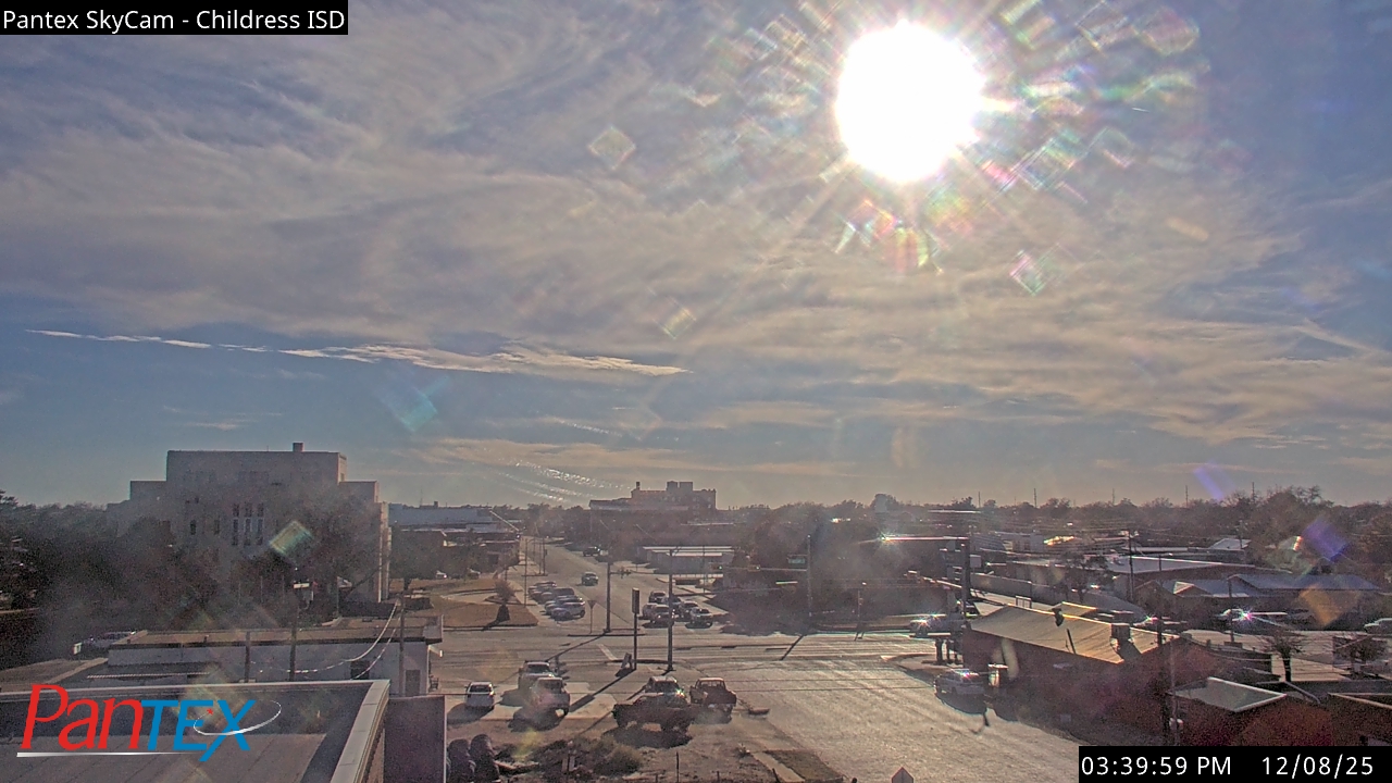 Thumbnail for current weather camera view from Childress ISD in Childress, Texas