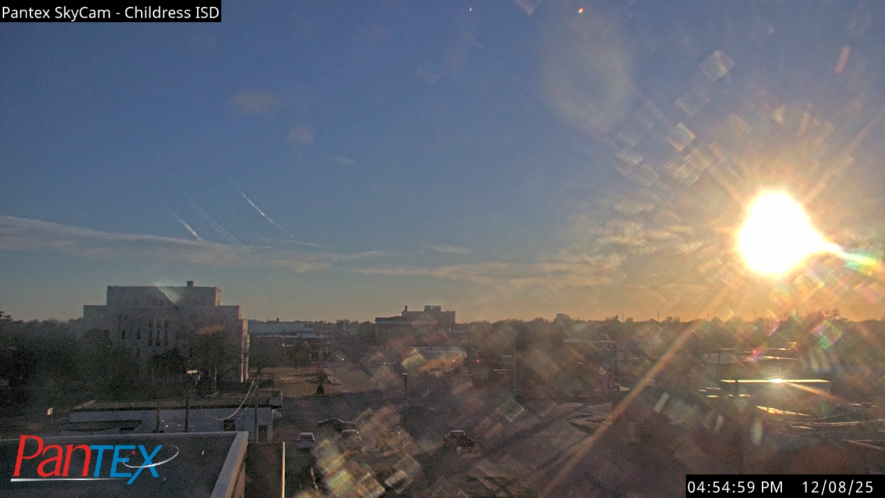 Thumbnail for current weather camera view from Childress ISD in Childress, Texas