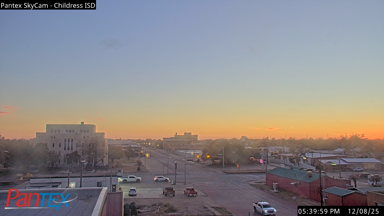 Thumbnail for current weather camera view from Childress ISD in Childress, Texas