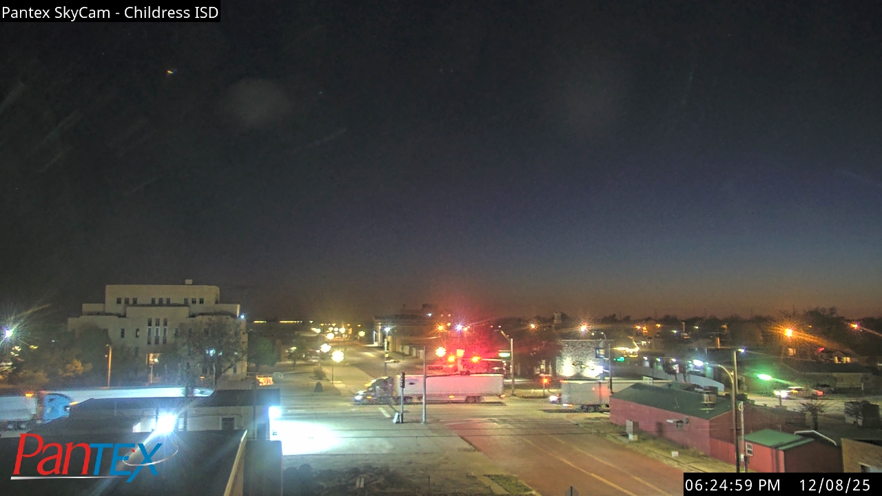Thumbnail for current weather camera view from Childress ISD in Childress, Texas