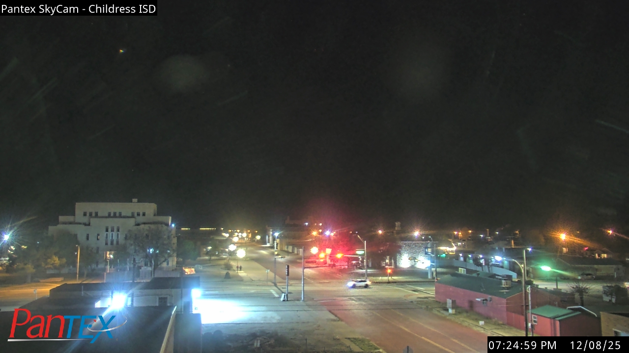 Thumbnail for current weather camera view from Childress ISD in Childress, Texas