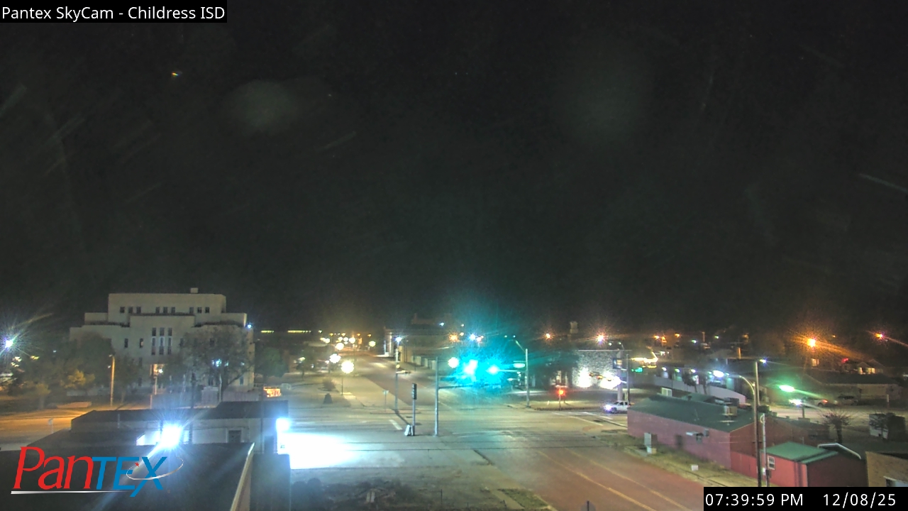 Thumbnail for current weather camera view from Childress ISD in Childress, Texas
