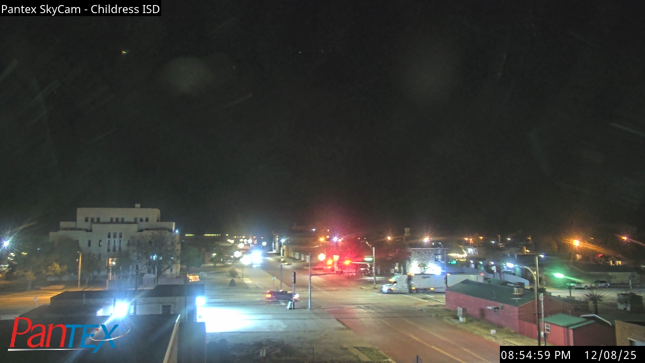 Thumbnail for current weather camera view from Childress ISD in Childress, Texas