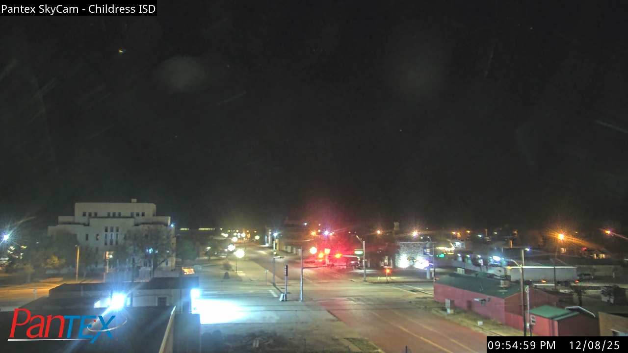Thumbnail for current weather camera view from Childress ISD in Childress, Texas