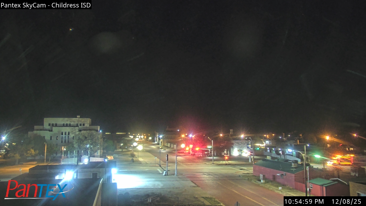Thumbnail for current weather camera view from Childress ISD in Childress, Texas