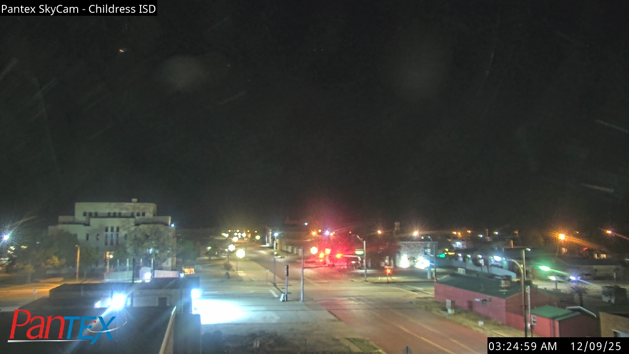 Thumbnail for current weather camera view from Childress ISD in Childress, Texas