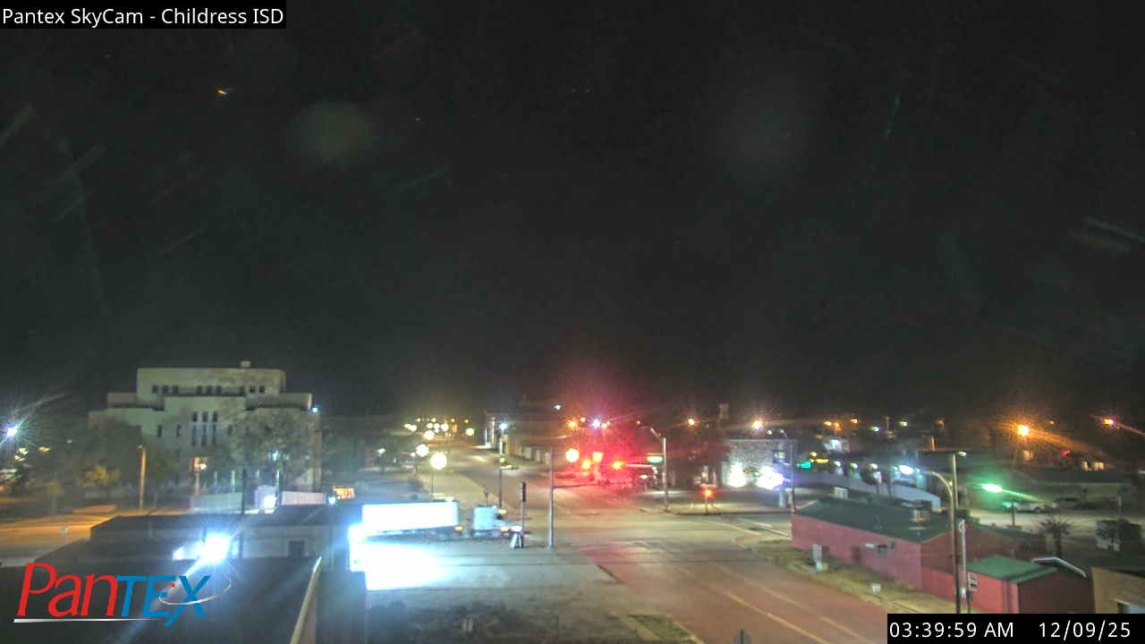 Thumbnail for current weather camera view from Childress ISD in Childress, Texas
