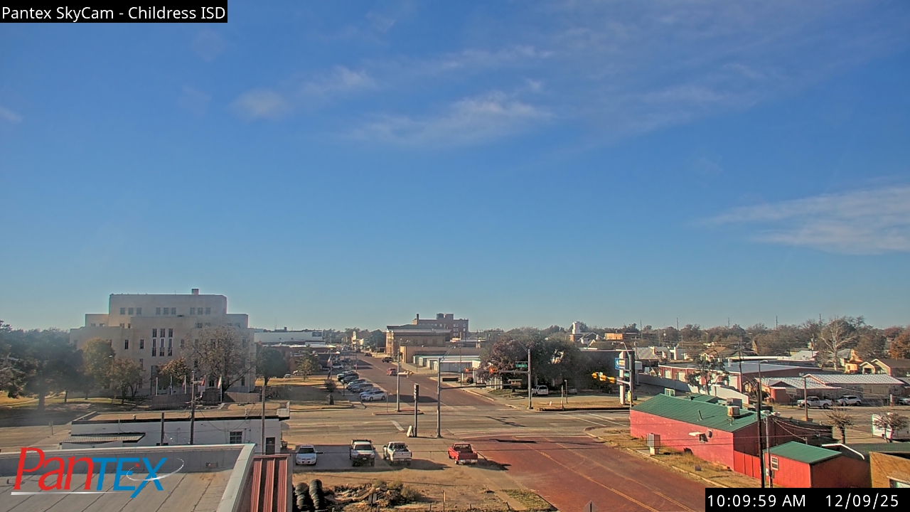 Thumbnail for current weather camera view from Childress ISD in Childress, Texas