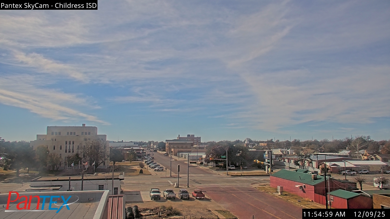 Thumbnail for current weather camera view from Childress ISD in Childress, Texas