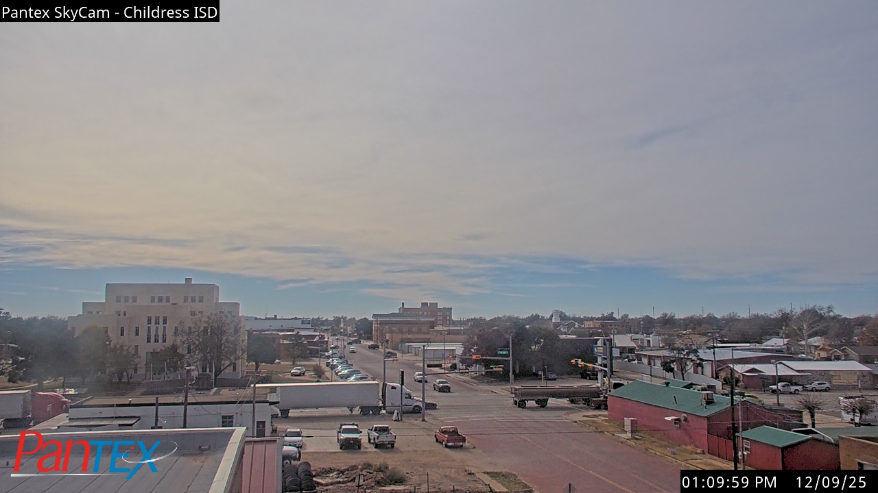 Thumbnail for current weather camera view from Childress ISD in Childress, Texas