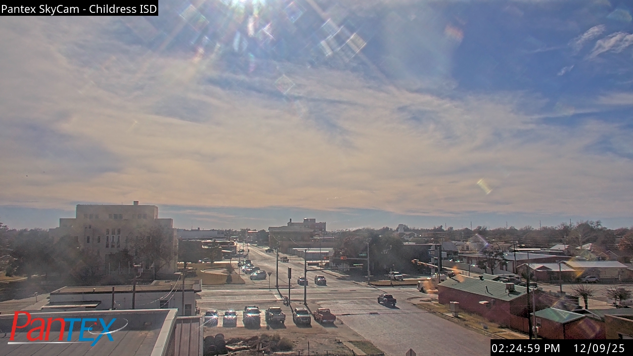 Thumbnail for current weather camera view from Childress ISD in Childress, Texas