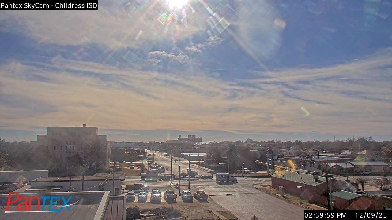 Thumbnail for current weather camera view from Childress ISD in Childress, Texas