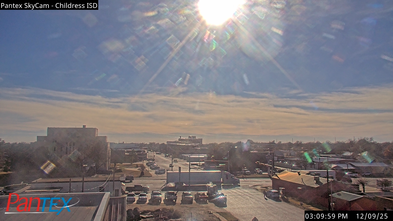 Thumbnail for current weather camera view from Childress ISD in Childress, Texas