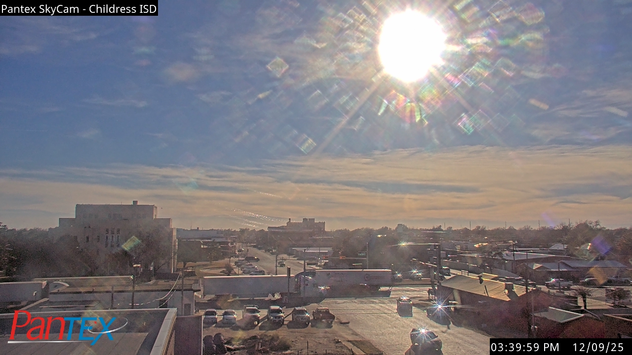 Thumbnail for current weather camera view from Childress ISD in Childress, Texas