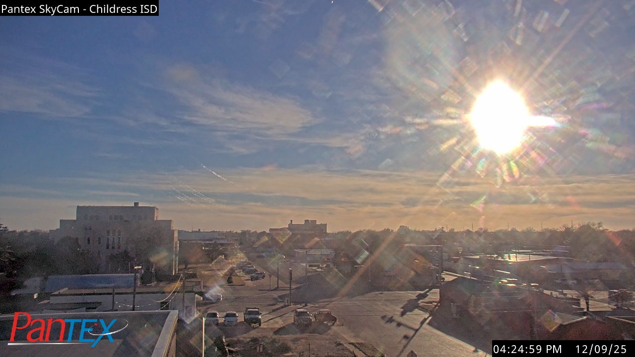 Thumbnail for current weather camera view from Childress ISD in Childress, Texas