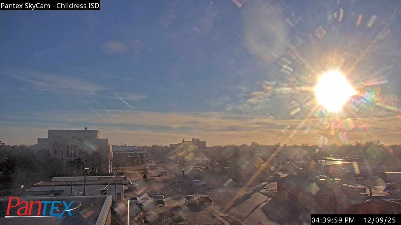 Thumbnail for current weather camera view from Childress ISD in Childress, Texas