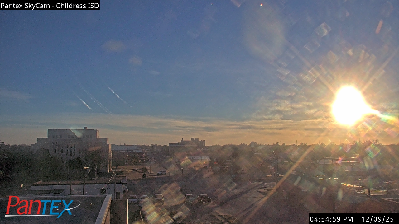 Thumbnail for current weather camera view from Childress ISD in Childress, Texas