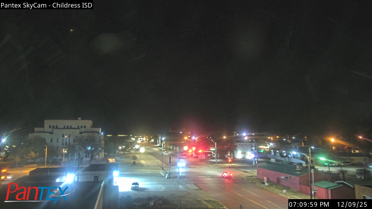 Thumbnail for current weather camera view from Childress ISD in Childress, Texas