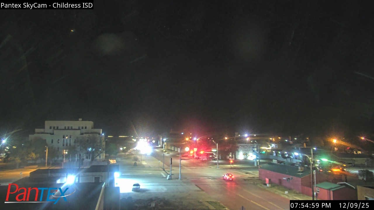 Thumbnail for current weather camera view from Childress ISD in Childress, Texas