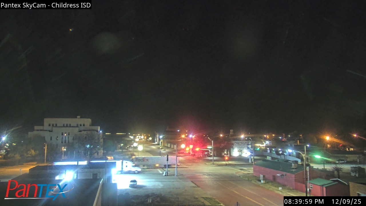 Thumbnail for current weather camera view from Childress ISD in Childress, Texas