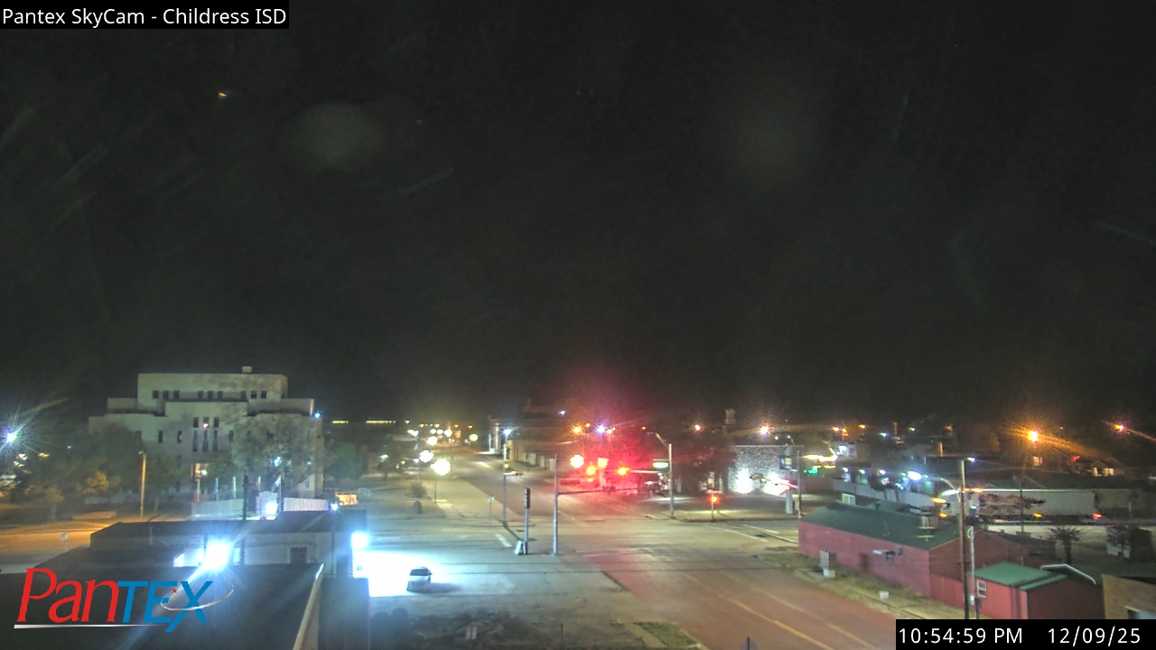 Thumbnail for current weather camera view from Childress ISD in Childress, Texas
