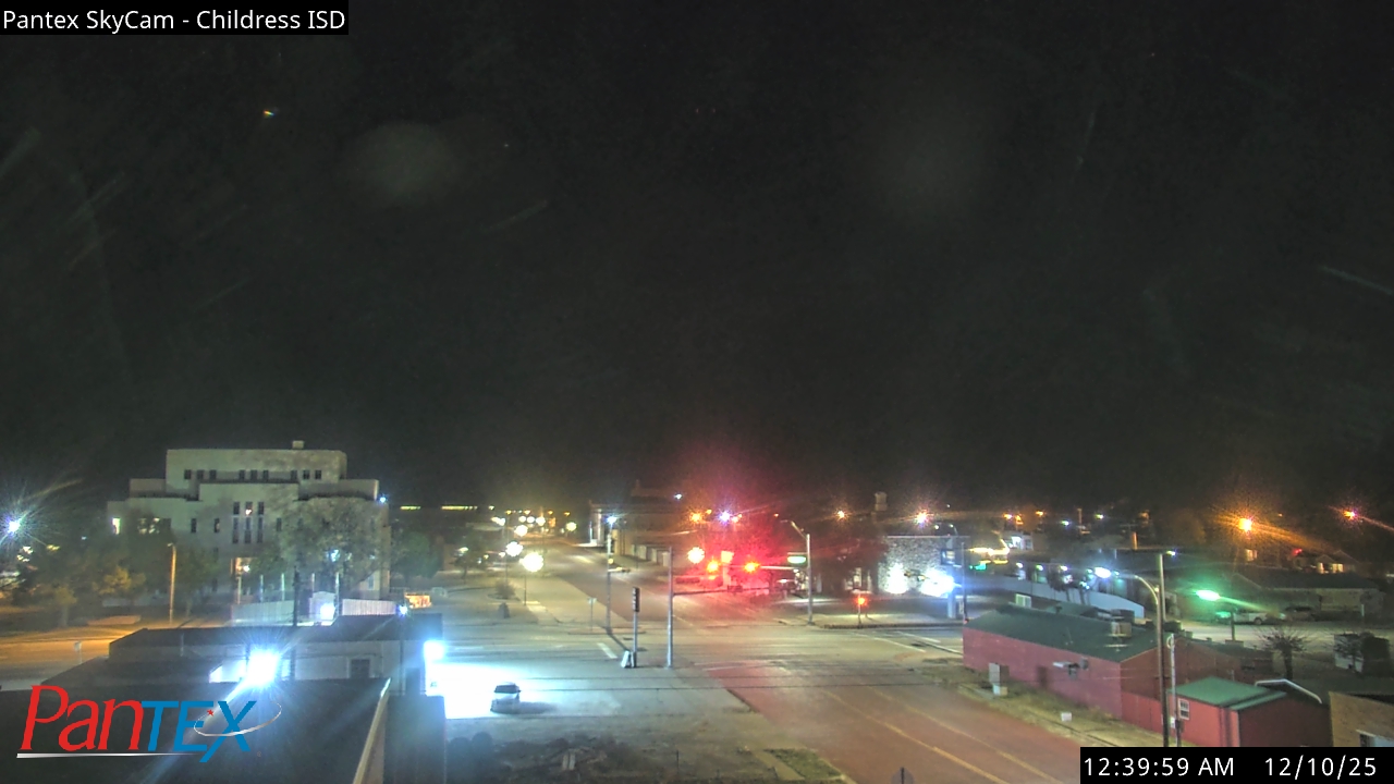 Thumbnail for current weather camera view from Childress ISD in Childress, Texas
