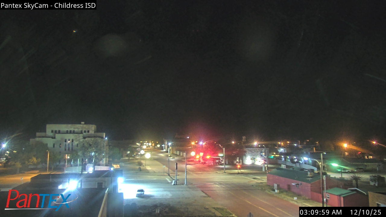 Thumbnail for current weather camera view from Childress ISD in Childress, Texas