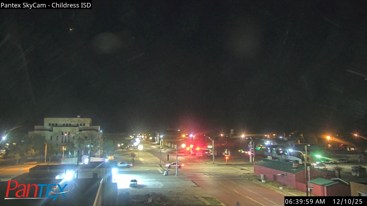 Thumbnail for current weather camera view from Childress ISD in Childress, Texas