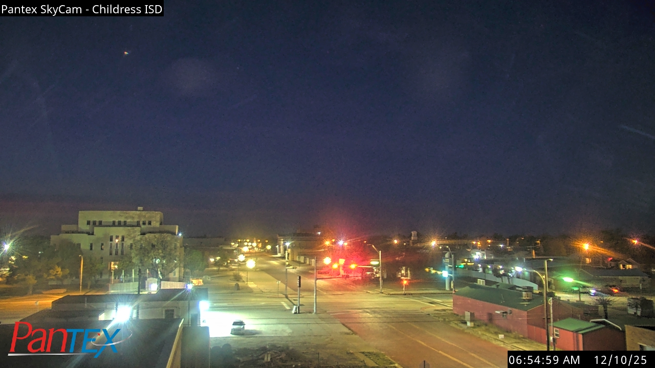 Thumbnail for current weather camera view from Childress ISD in Childress, Texas