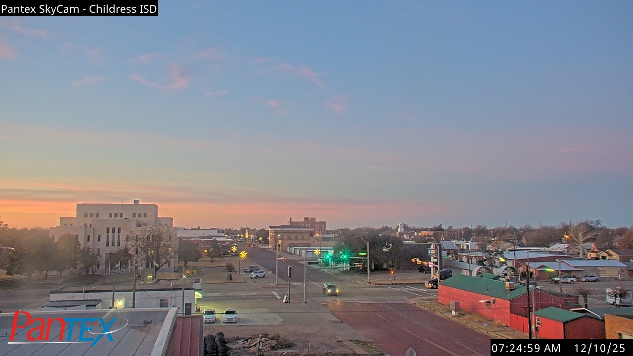 Thumbnail for current weather camera view from Childress ISD in Childress, Texas