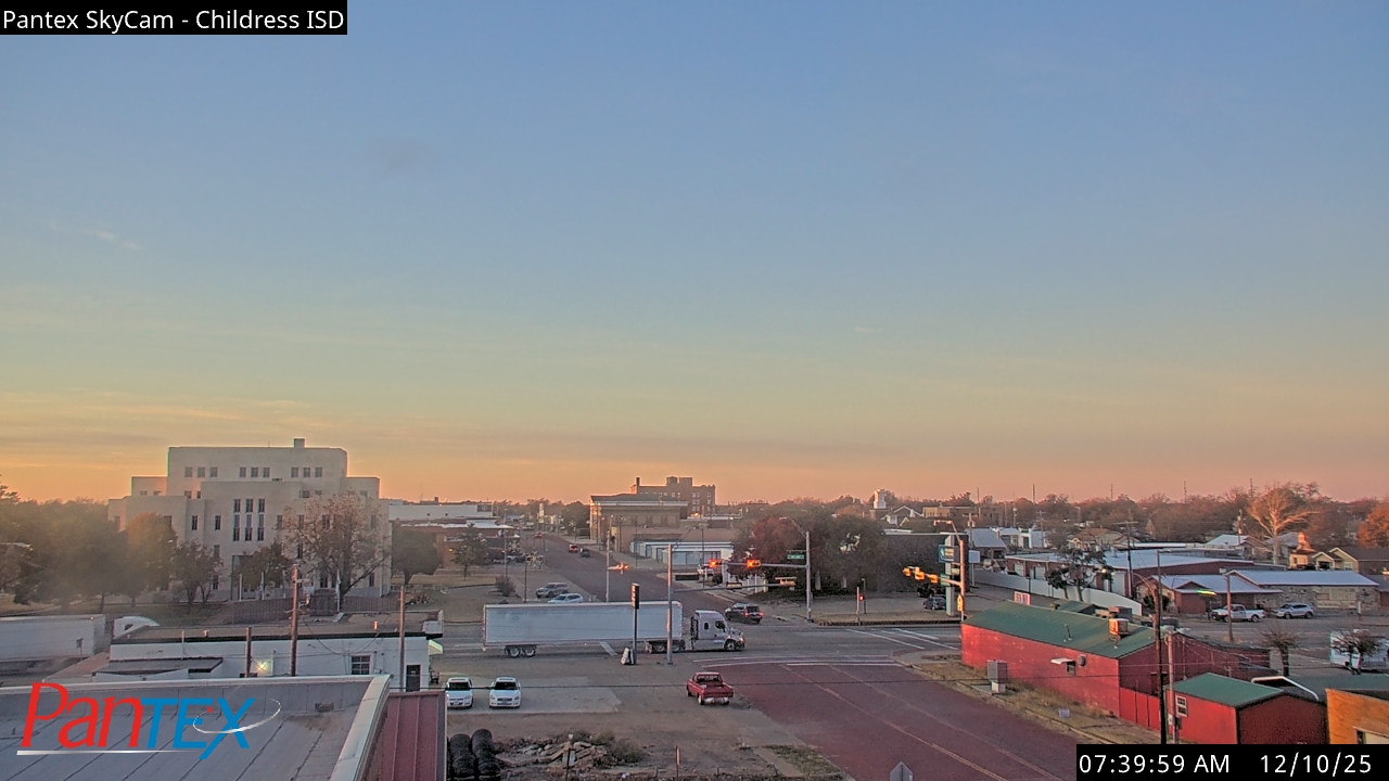 Thumbnail for current weather camera view from Childress ISD in Childress, Texas