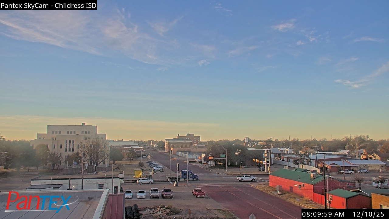 Thumbnail for current weather camera view from Childress ISD in Childress, Texas