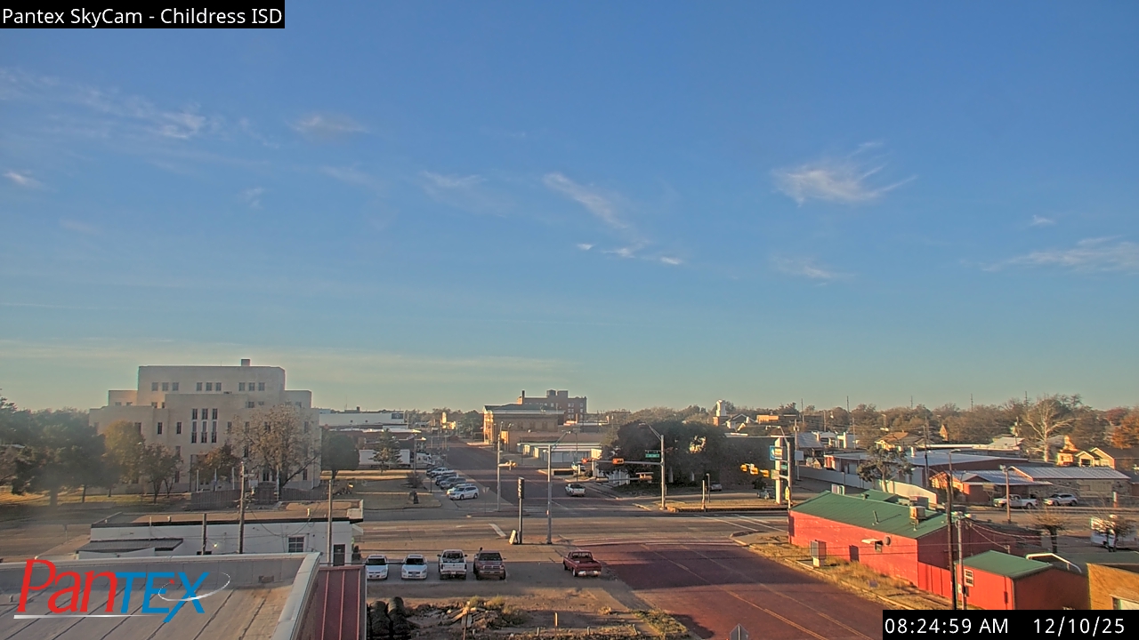 Thumbnail for current weather camera view from Childress ISD in Childress, Texas