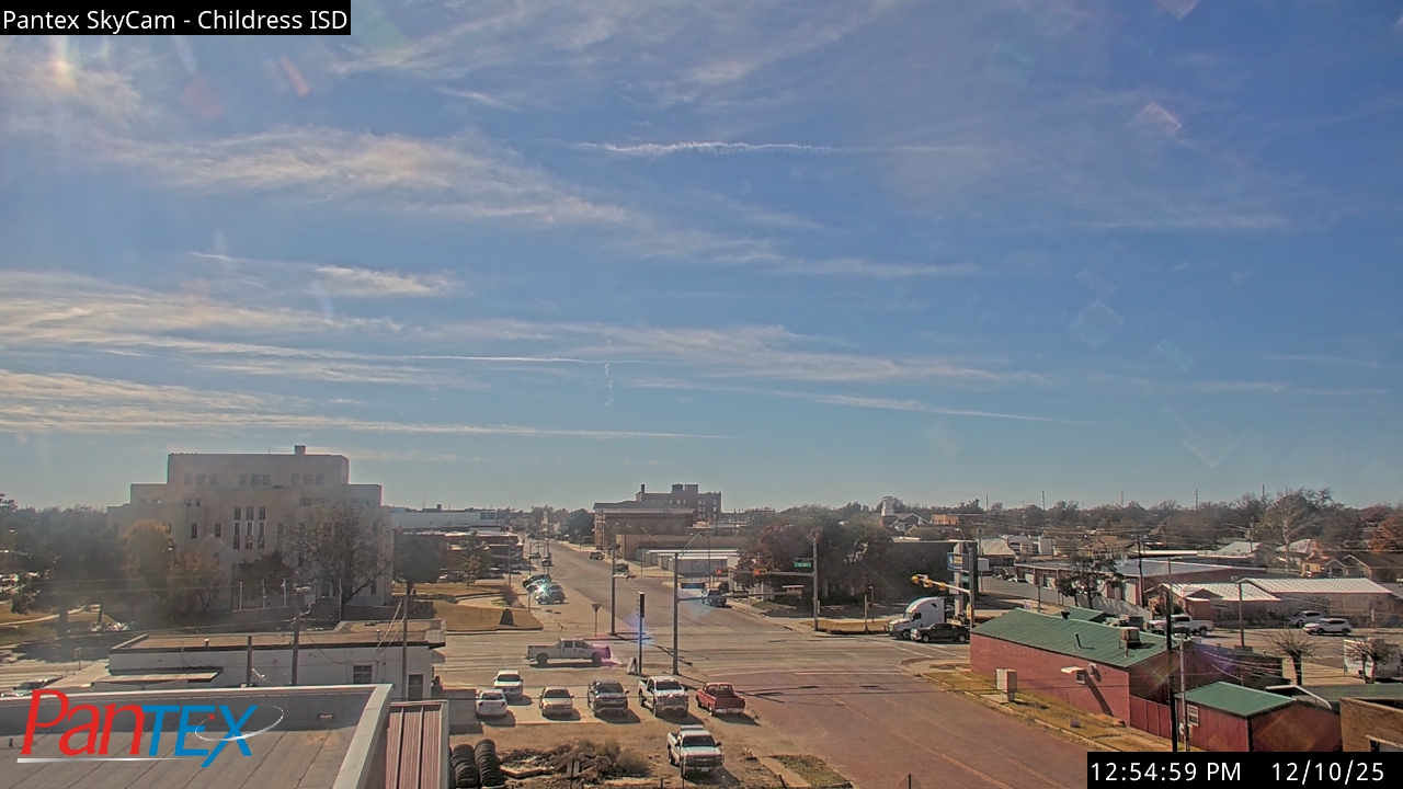 Thumbnail for current weather camera view from Childress ISD in Childress, Texas